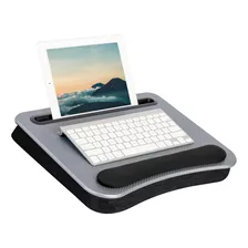 Smart E Memory Foam Lap Desk Silver Carbon Se Adapta Ha...