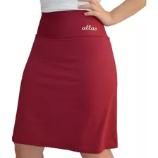 Saia Short Roupa Fitness Evangélica Poliamida Uv50+ Academia