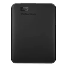 Disco Rígido Externo Western Digital Wd Elements Portable Wdbuzg0010bbk 1tb Preto