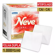 Papel Neve Folha Dupla Higienico Interfolhado C/ 1000 Folhas