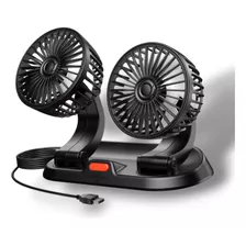 Ventilador Doble 12v 24v Para Carro Usb