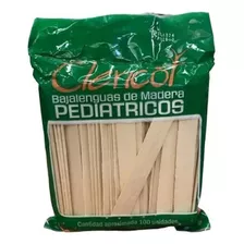 Bajalengua Madera Pediatrico Clericot Bolsa X 100 Unidades 