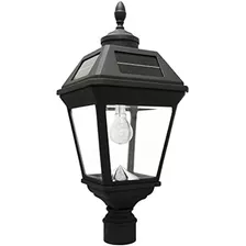 Gama Sonic Imperial Bulb Solar Exterior Post Light Gs97bf Bl