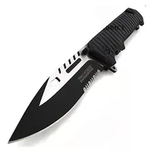 9 Tac Force Spring Assisted Abierto Sawback Bowie Tactical