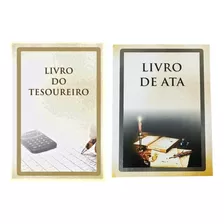 Livro Tesoureiro Controle De Caixa + Livro Ata P/ Registros