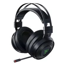 Fone De Ouvido Over-ear Gamer Sem Fio Razer Nari Ultimate Preto Com Luz Rgb Com Luz Led