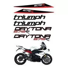 Kit Adesivo Faixa Para Triumph Daytona 675r 2014 15180