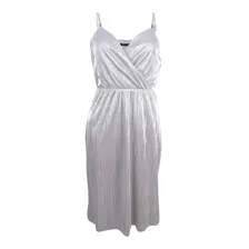 Vestido De Fiesta Plateado Marca Guess Talla 6