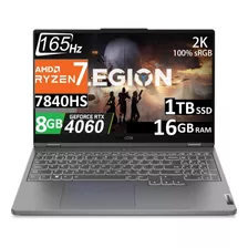 Lenovo Legion 5 Slim Qhd 2k Ryzen 7 16gb 1tb Ssd Rtx4060 8gb