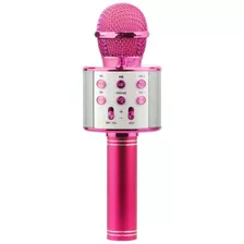 Microfone Karaokê Infantil Com Bluetooth Rosa - Toyng