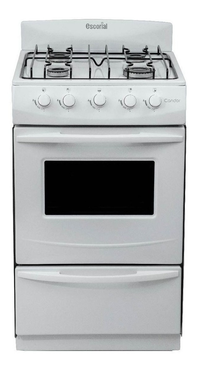 Cocina Escorial Candor S2 A Gas Licuado 4 Hornallas  Blanca 220v Puerta Con Visor