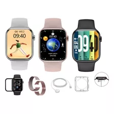 Smart Watch W58 Pro Séries 8 + 6 Brindes 45mm Tela 2,13 