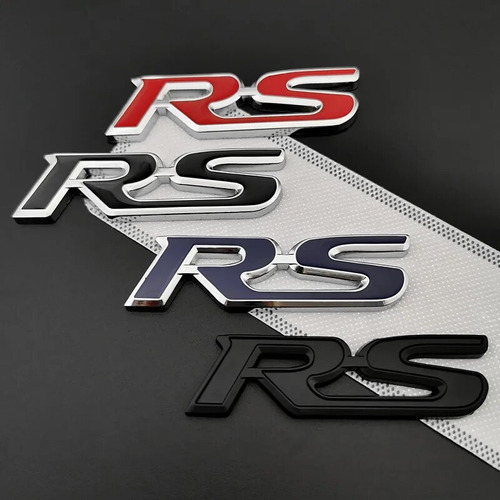3d Metal Car Badge Para Compatible Con Honda Rs Logo Fit Foto 4