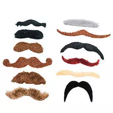 Bigotes Poliéster Surtido 12/pk