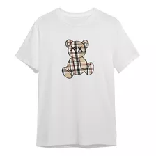 Camiseta Camisa Urso Xadrez Burb Bear Casual Ref1004