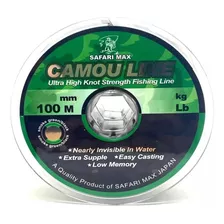 Tanza Camou Line 0,50 Resiste 32 Kg Baja Memoria Premium Color Verde/negro/matizado