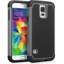 Funda Para Samsung Galaxy S5 Sv | Negro Y Gris