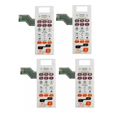 Kit 4 Membranas Teclado Microondas Brastemp Bms45 Bms 45