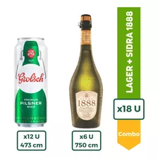 Cerveza Grolsch Lata 473ml X12 + Sidra 1888 750ml X6 Oferta
