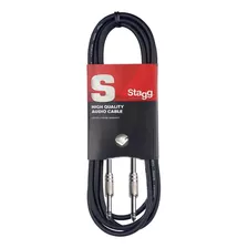 Cable Stagg Plug Plug De 1,5 Metros Color Negro