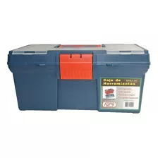 Caja Para Herramientas 16 Pulgadas Organizador En Tapa 9101 Color Azul