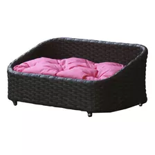 Cama Pet Chaise Pet Retangular Fibra Alumínio Cão E Gato Cor Pedra Ferro