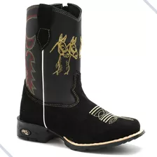 Bota Infantil Botinha Country Masculina Texana Americana 