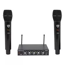 Rockville Rki60 Dual Uhf 8 Chan Micrófono Inalámbrico Interf