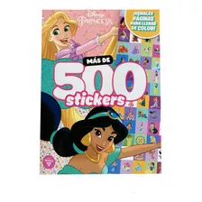 Libro Para Colorear Princesas Disney + 500 Stickers