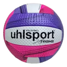 Bola De Vôlei Uhlsport Xtreme - Branco / Roxo E Rosa 