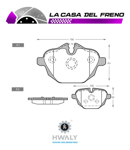 Pastilla De Freno Trasera Bmw X3 2.0 2012 N47nf25 Foto 3