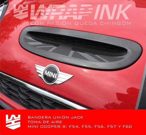 Sticker Toma De Aire Mini Cooper S 2014-2020 Foto 7