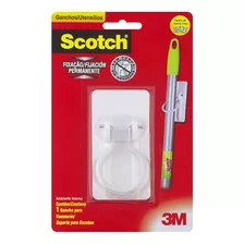 Suporte Adesivo Para Vassouras 3m Scotch 3,5kg Branco