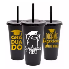 30 Vasos Personalizados Graduación Recuerdos Graduados Grad