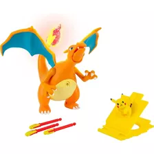 Figuras Pokemon Deluxe Charizard Y Pikachu Original Nuevo