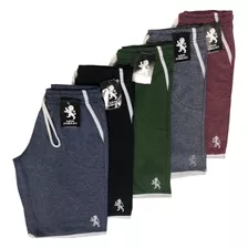 Kit 4 Bermudas De Moletom Masculina Original Lion Forest Top