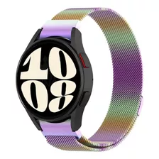 Pulseira Fecho Redge Metálica Para Samsung Watch6 40mm Cor Colorida