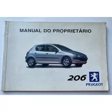 Manual Do Proprietário Peujeot 206 Ano 2001 - Em Bom Estado