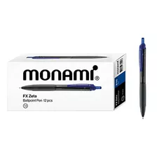 Bolígrafo - Monami New Fx Zeta, Bolígrafo Retráctil, Punta M