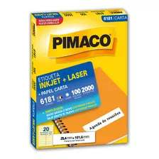 Etiqueta Pimaco Inkjet+laser Branca Carta 6181