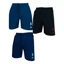 Pack X3 Pantalonetas Deportivas Original Ripple 2 Bolsillos 