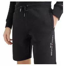 Bermuda Masculina Moletom Tommy Hilfiger Escrita Bordada Nf