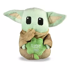Star Wars St Patty's 6 Grogu Lucky One Squeaker Pet Toy | D