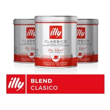 3x Café Illy Blend - 125gr - 100% Arábica - Molido