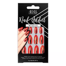 Ardell Uñas Postizas · Rojo Metálico · Con Pegamento