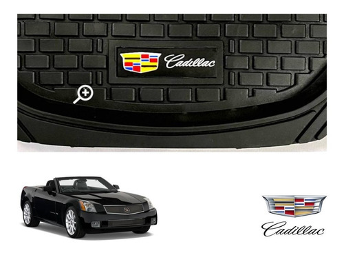 Tapetes 4pz Charola 3d Logo Cadillac Xlr 2005 A 2008 2009 Foto 4