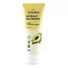 Gel Dental Natural Aloe Mamão (sem Flúor) - 100 G Livealoe