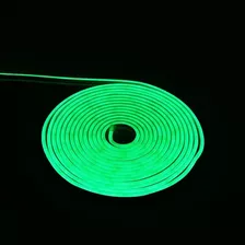 Rollo Led Neon Ultra Brilloso 5 Mtr 12v Flexible Color De La Luz Verde