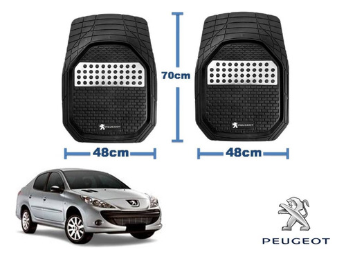 Tapetes 3d Logo Peugeot + Cubre Volante 207 Sedan 08 A 14 Foto 4