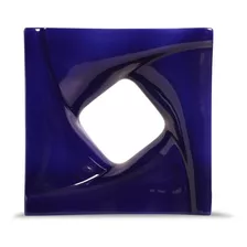 Cobogó Twist Azul Vazado Cerâmica Construção 19,5x19,5 Cm